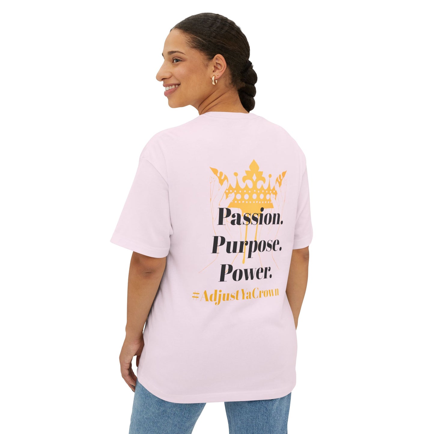 AYC Passion. Purpose. Power. Unisex Oversized Boxy Tee