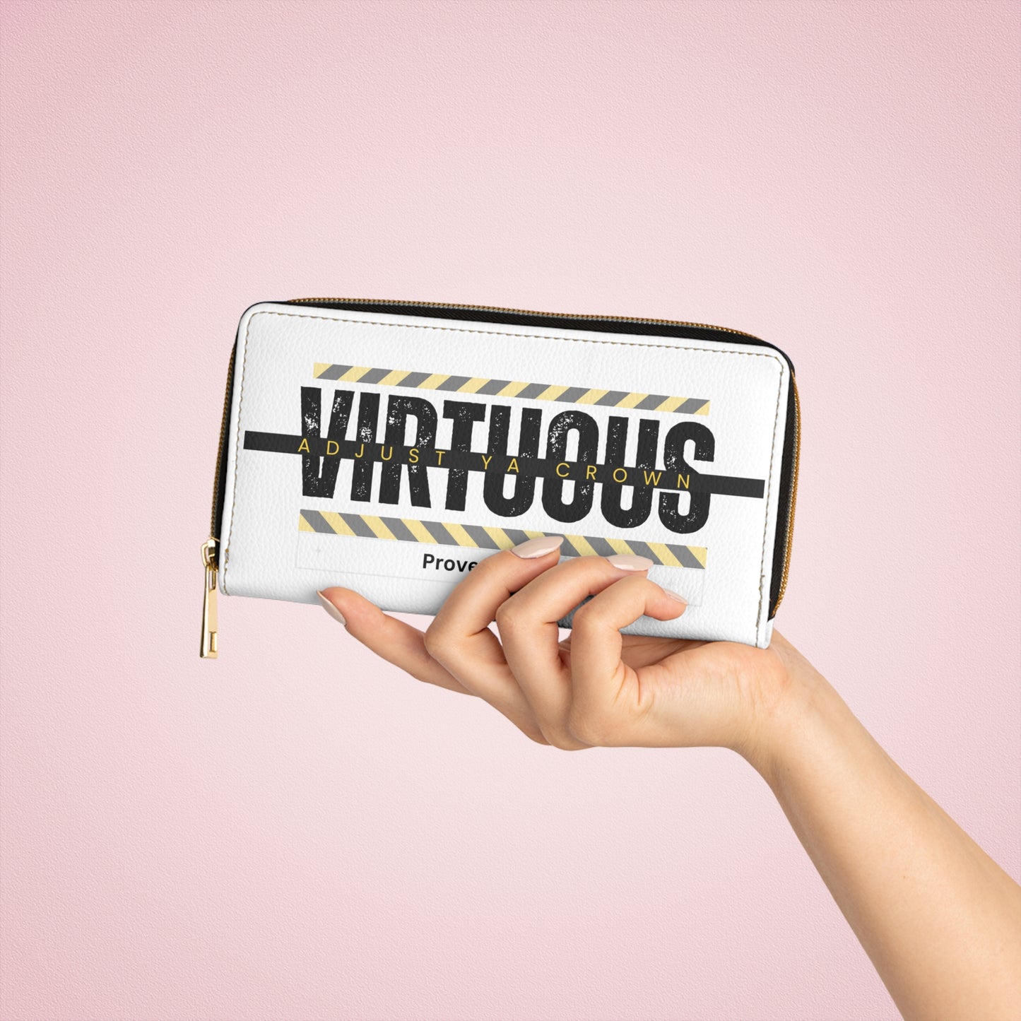 AYC Zipper Wallet - Virtuous Woman Design